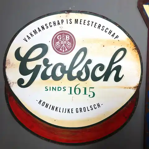 “Grolsch” Metal Reklam Tabela