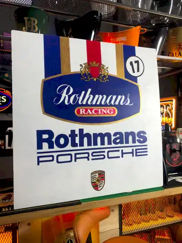 Rothmans Porsche Dev Metal Reklam Tabelası