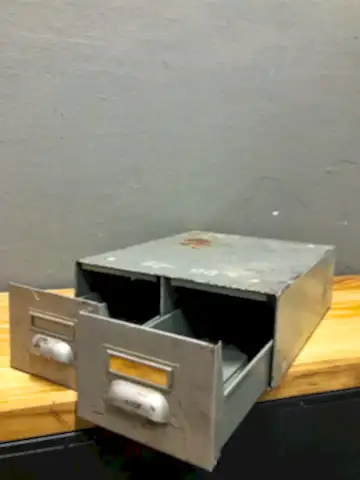 Eski Endüstriyel Metal 2’li Çekmece