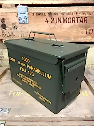 Metal Mühimmat Sandığı 9mm Parabellum