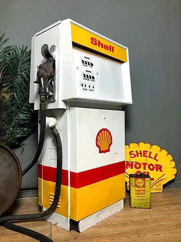Eski Shell Akaryakıt Pompası